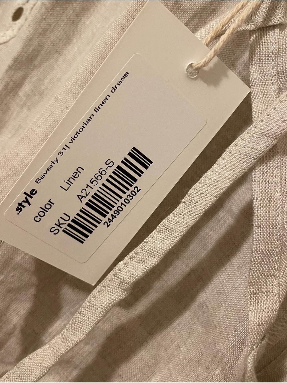 Linnennaive Beverly 31 Victorian Linen Dress Size Small New With Tags - Picture 6 of 7